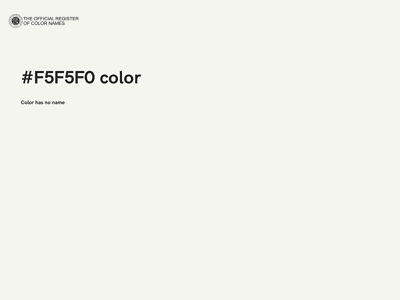 #F5F5F0 color image