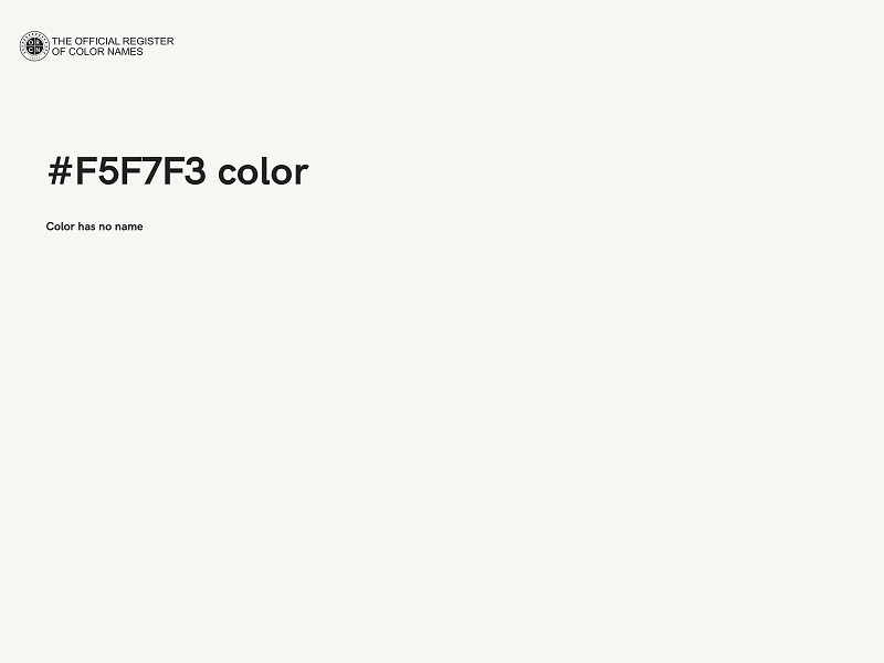 #F5F7F3 color image