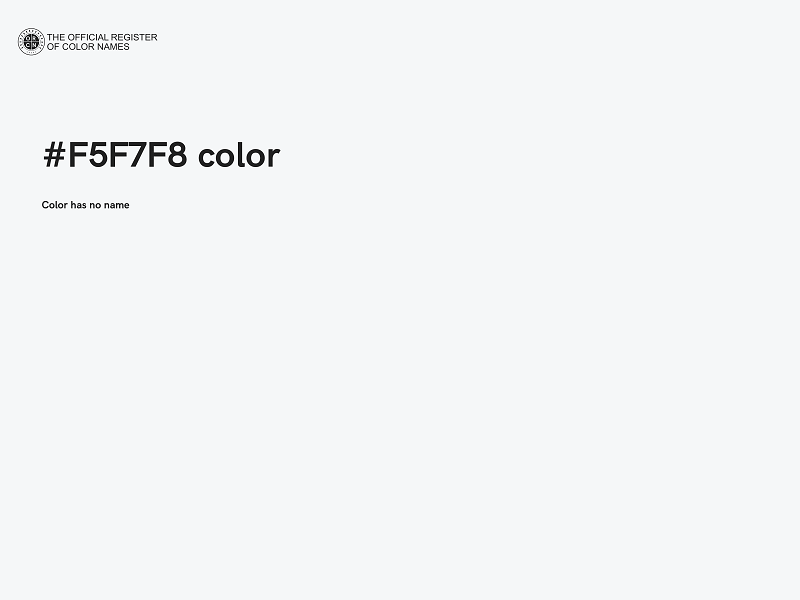 #F5F7F8 color image