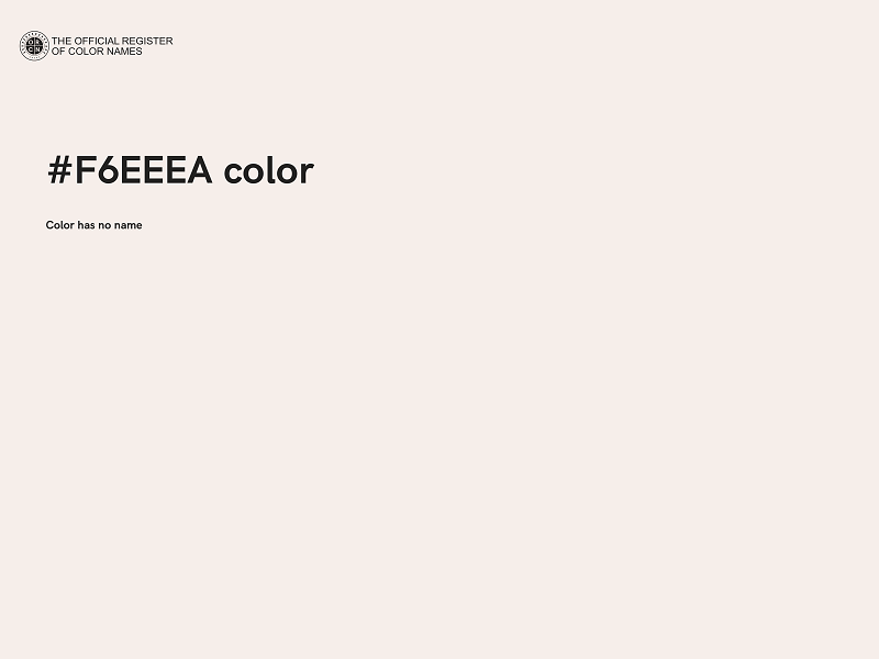 #F6EEEA color image