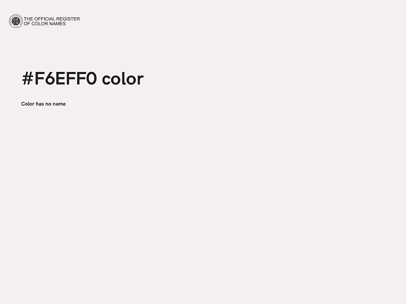 #F6EFF0 color image