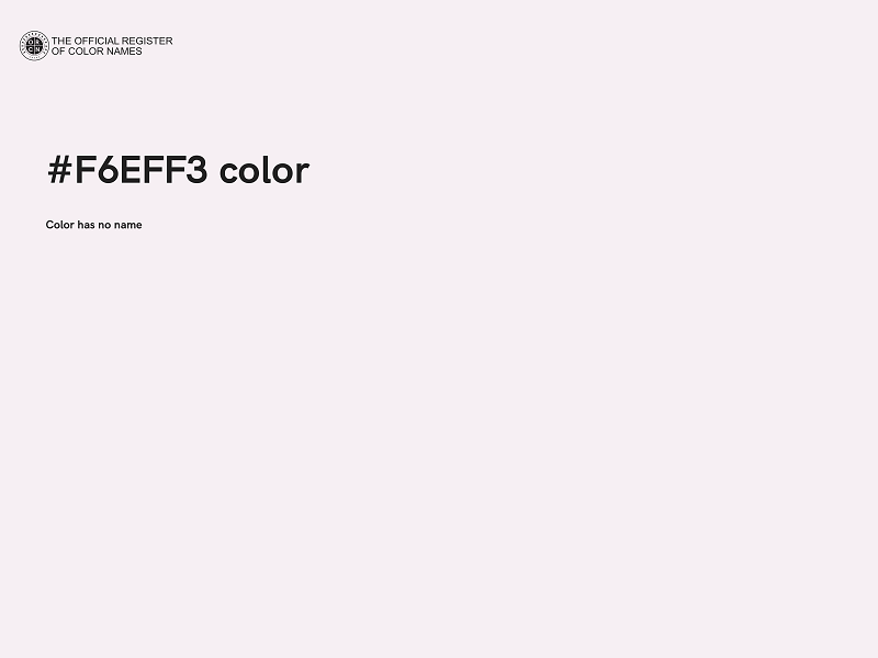 #F6EFF3 color image