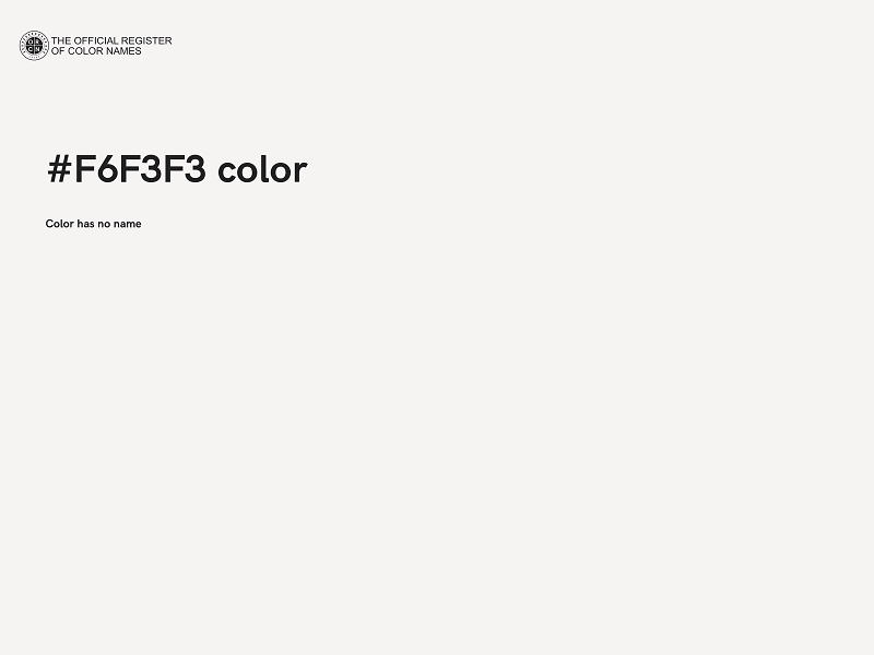 #F6F3F3 color image