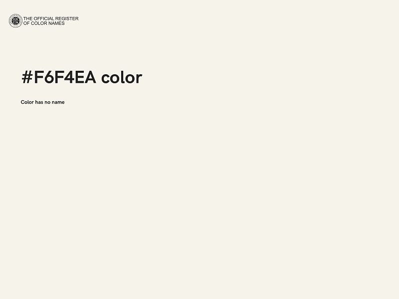 #F6F4EA color image