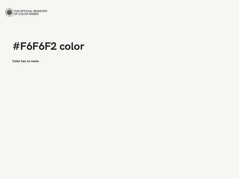 #F6F6F2 color image