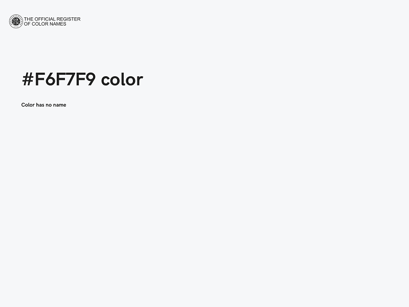 #F6F7F9 color image