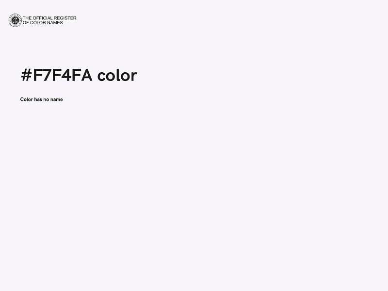 #F7F4FA color image