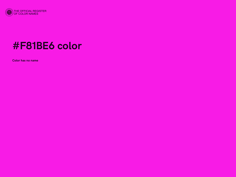 #F81BE6 color image