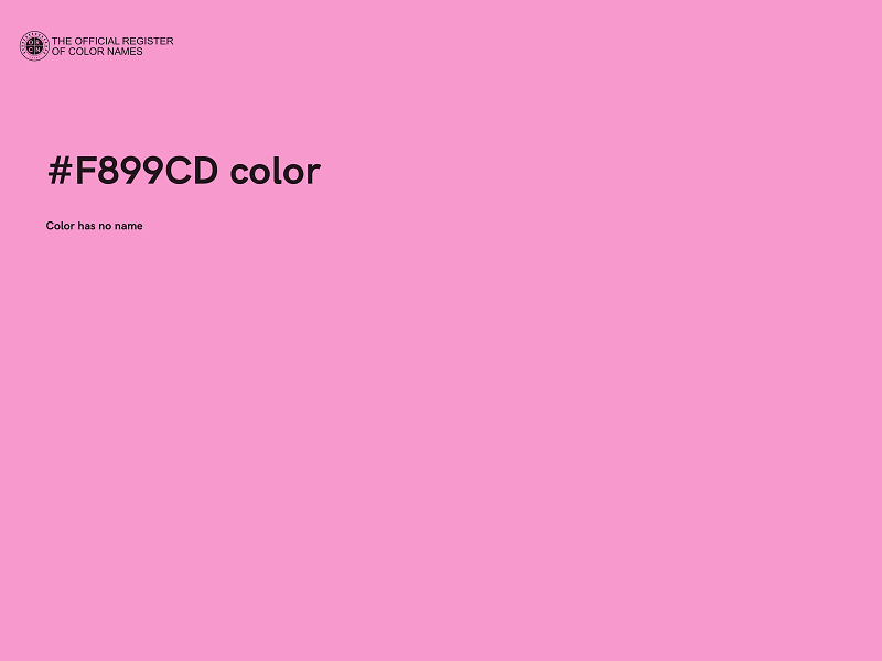 #F899CD color image
