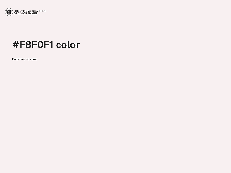 #F8F0F1 color image