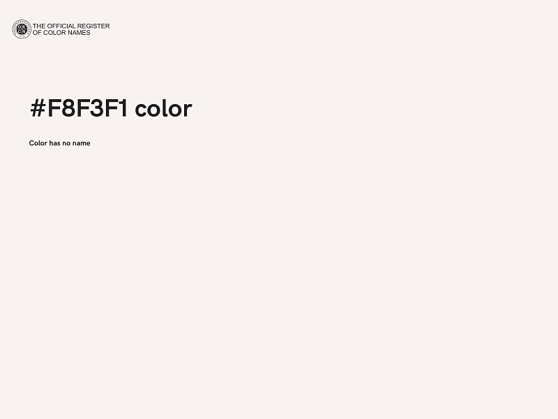#F8F3F1 color image