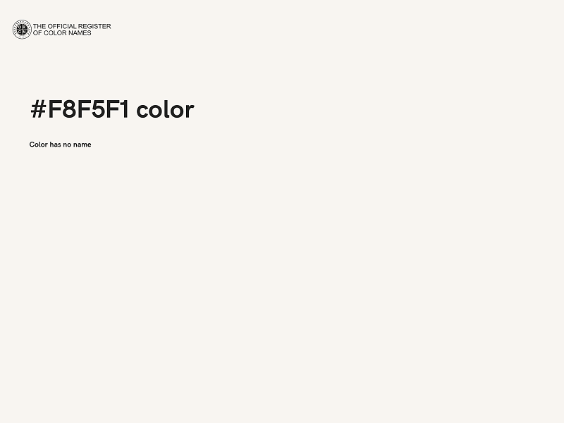 #F8F5F1 color image