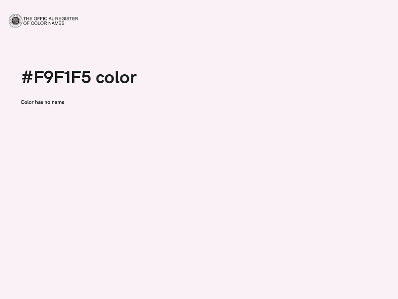 #F9F1F5 color image