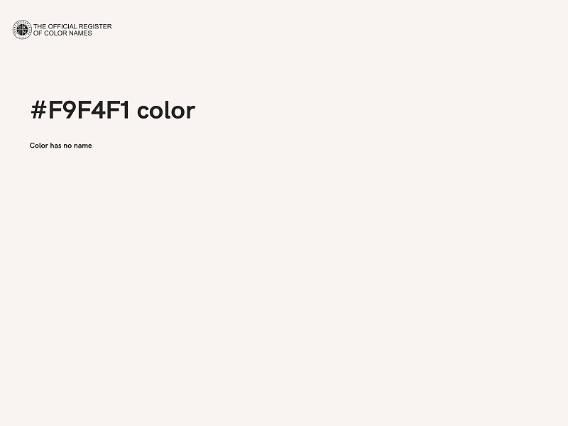 #F9F4F1 color image