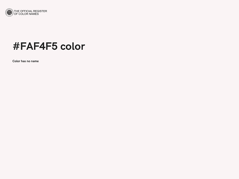 #FAF4F5 color image