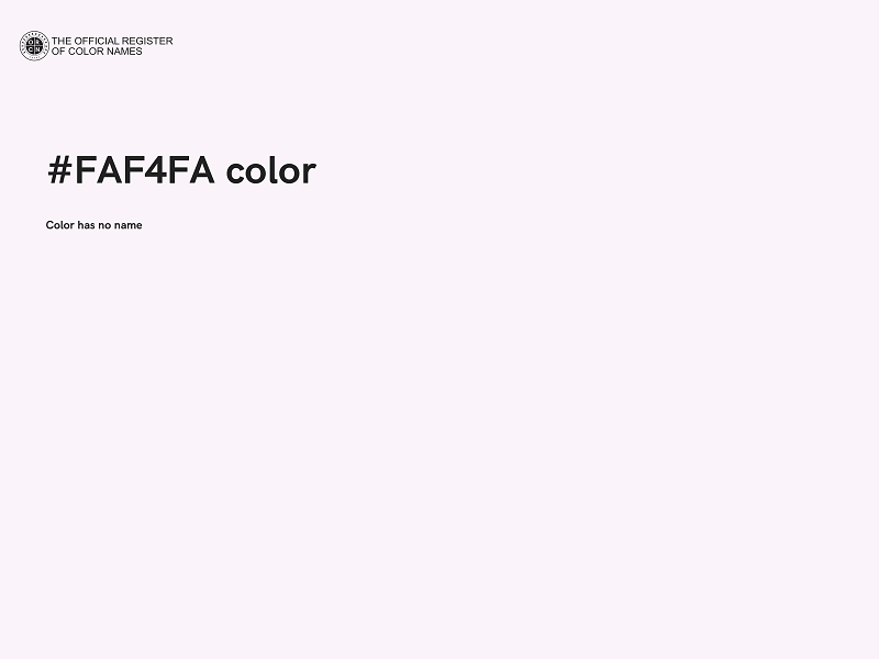 #FAF4FA color image