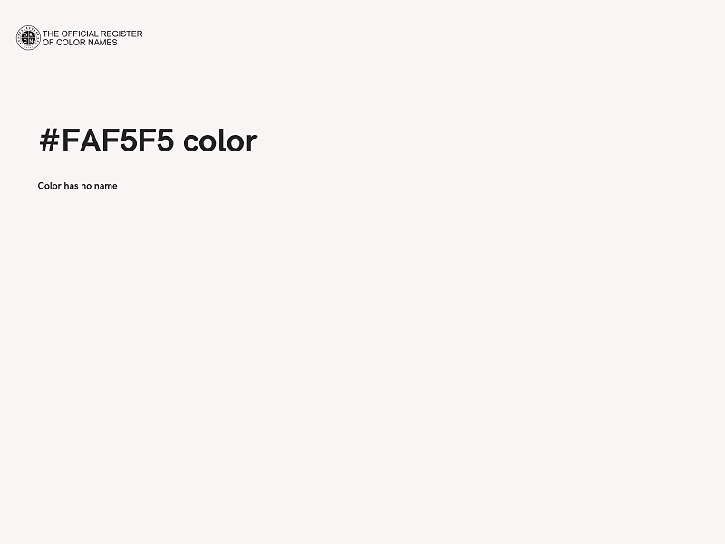 #FAF5F5 color image
