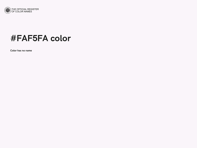 #FAF5FA color image