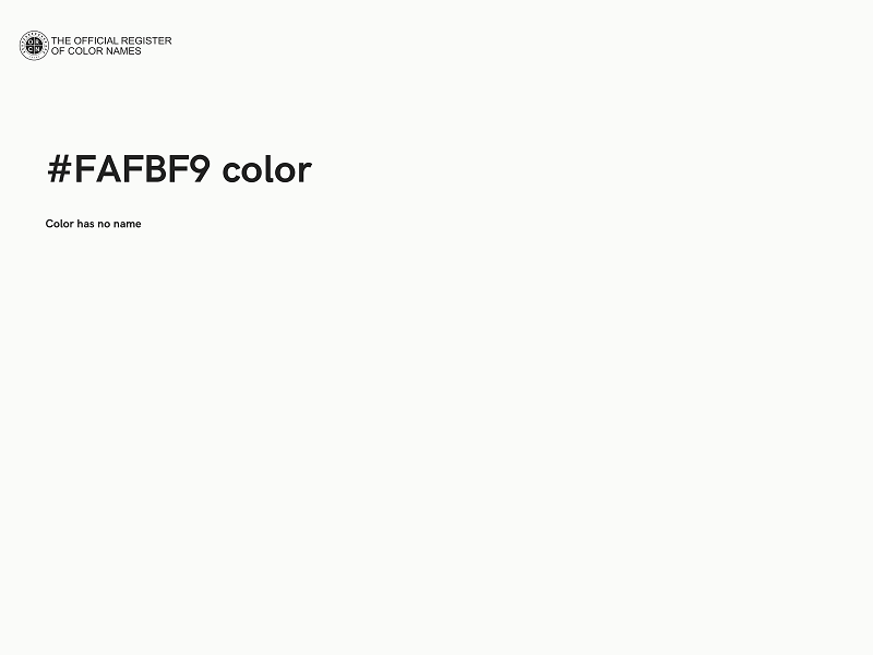 #FAFBF9 color image