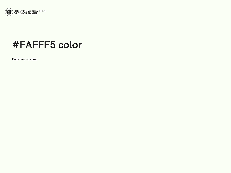 #FAFFF5 color image