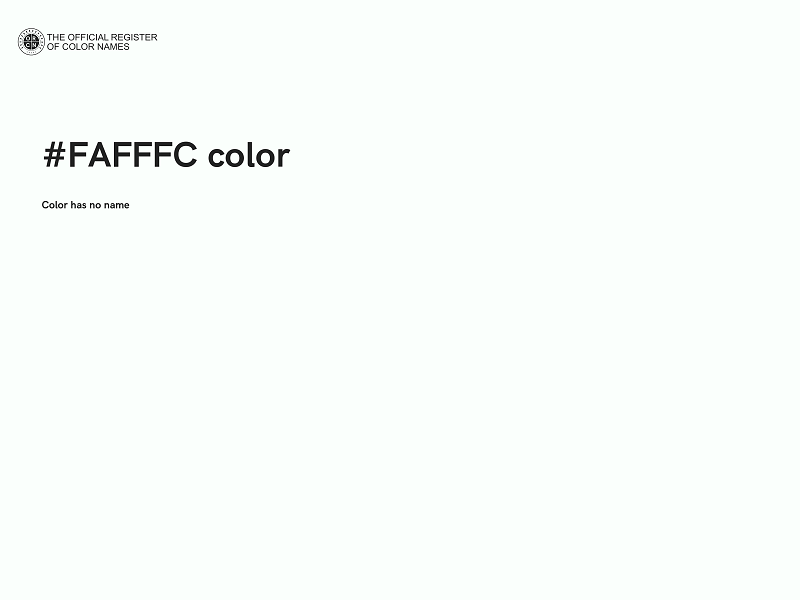 #FAFFFC color image
