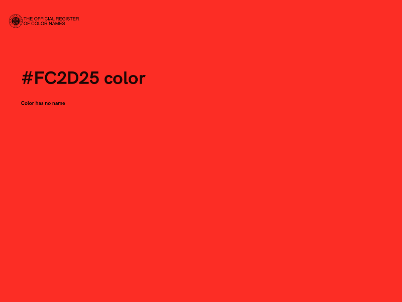 #FC2D25 color image