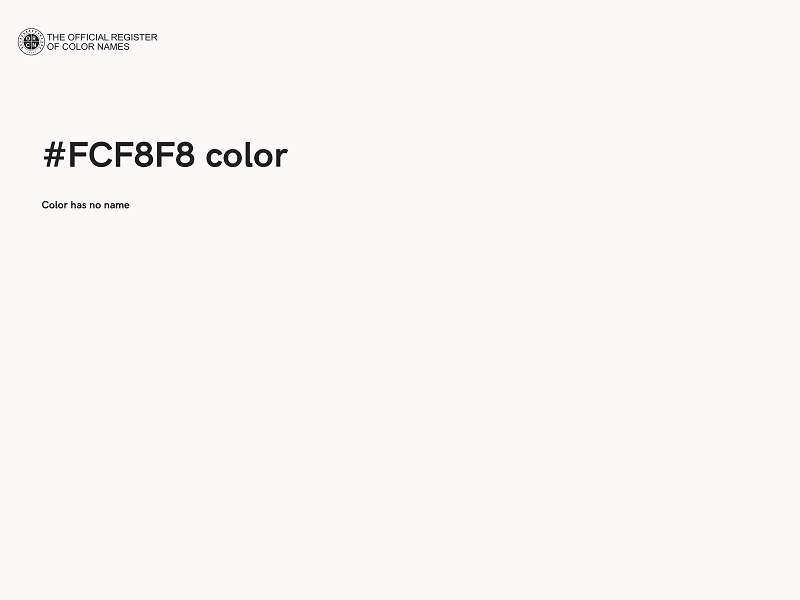 #FCF8F8 color image