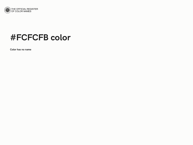 #FCFCFB color image