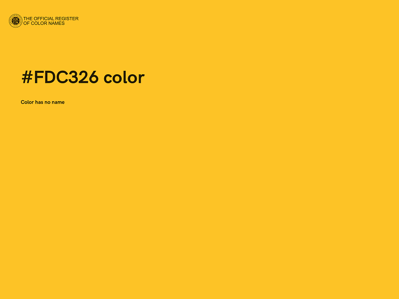 #FDC326 color image