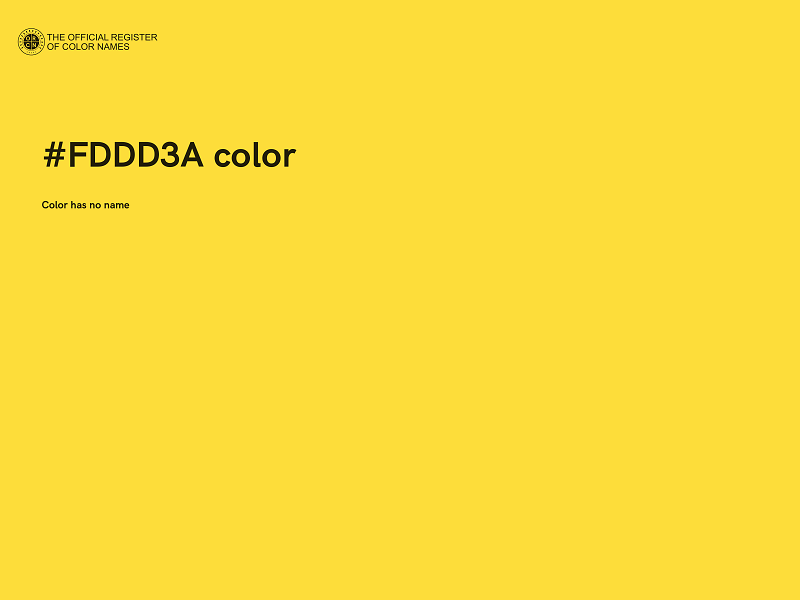 #FDDD3A color image
