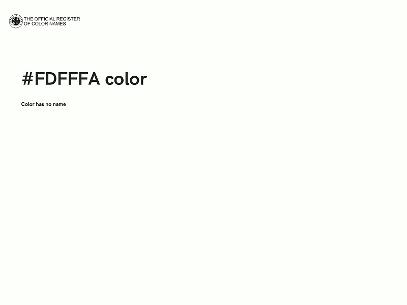 #FDFFFA color image
