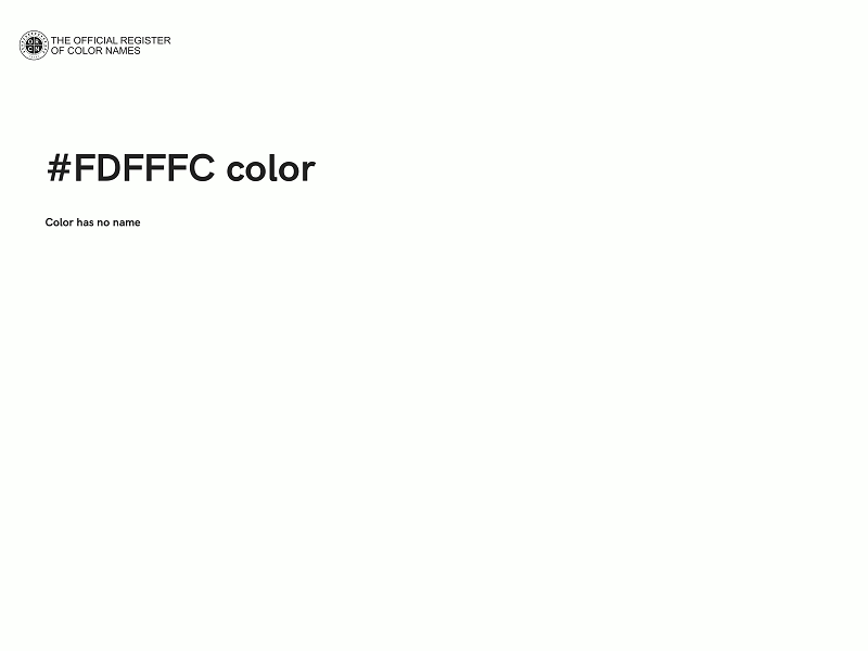 #FDFFFC color image
