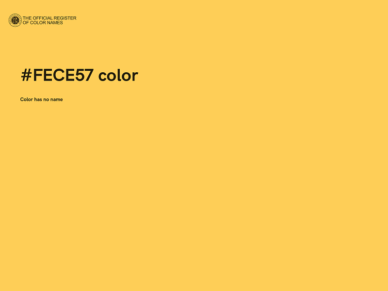 #FECE57 color image