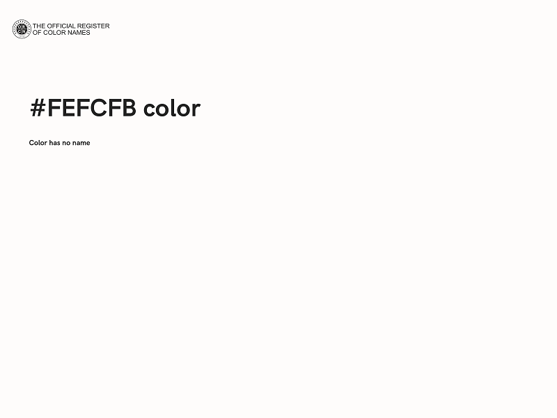 #FEFCFB color image