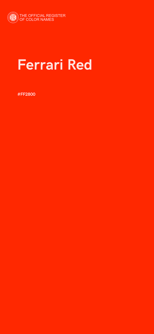 #FF2800 - Ferrari Red color image
