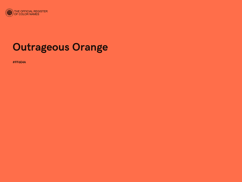 #FF6E4A - Outrageous Orange color image