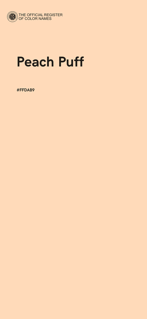 #FFDAB9 - Peach Puff color image