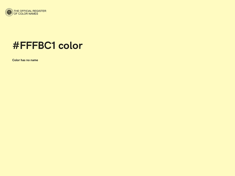 #FFFBC1 color image