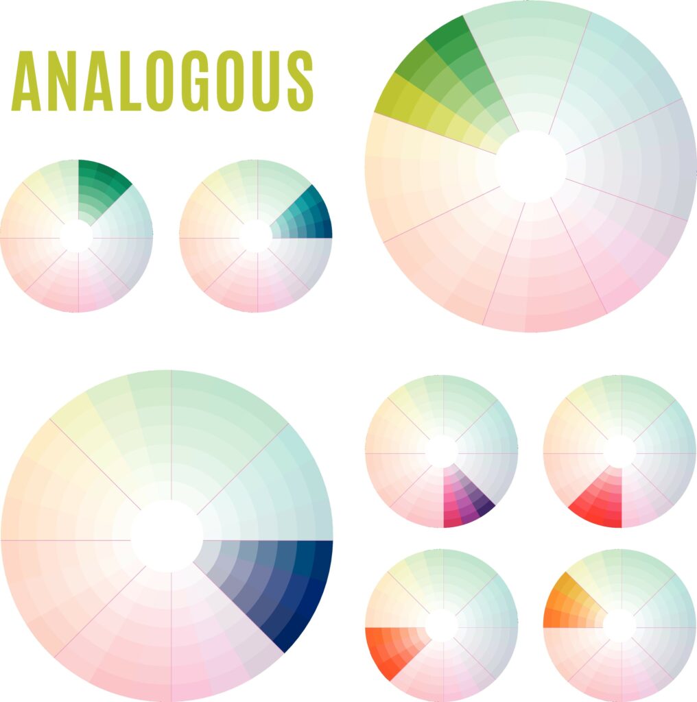 Analogous Color wheel scheme